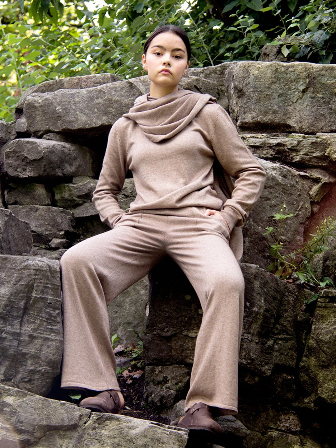 SHOP HIO Berlin Hand of Origin pure wool wide leg pants in